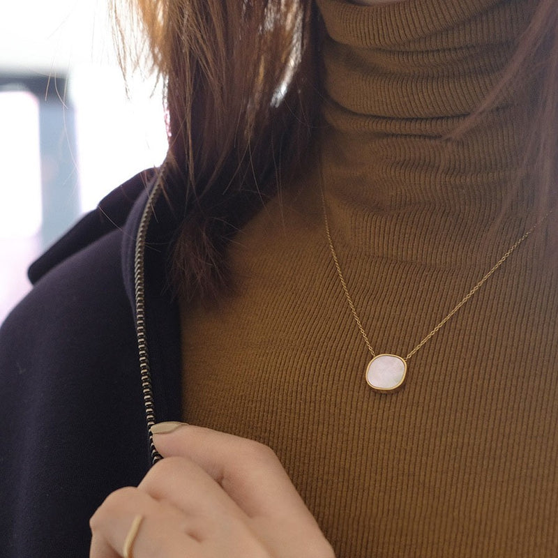 four-leaf clover coin necklace - MRSLM