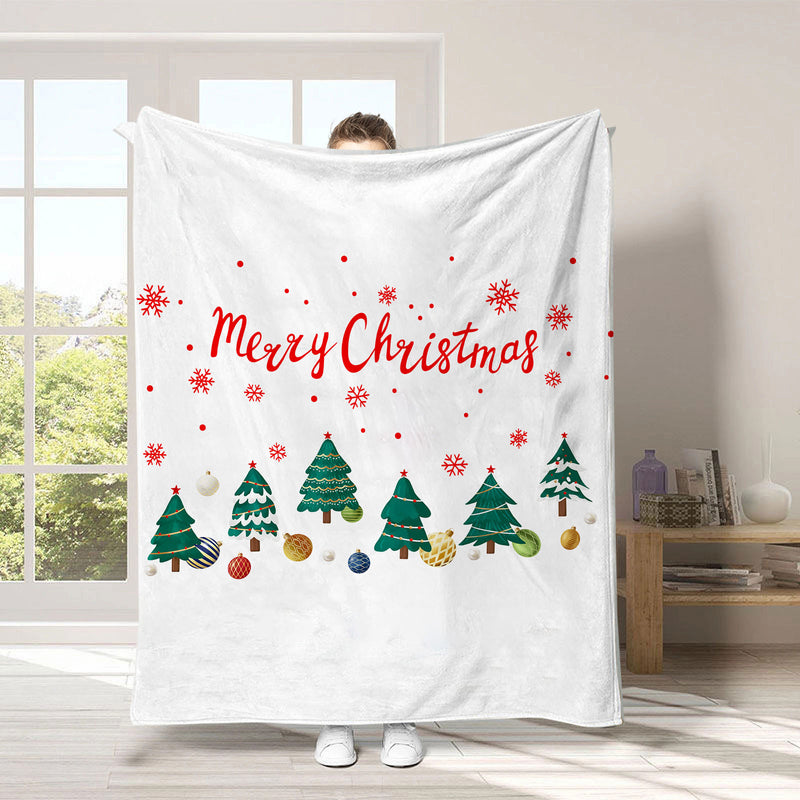 Christmas digital-print throw blanket, view 6 - MRSLM