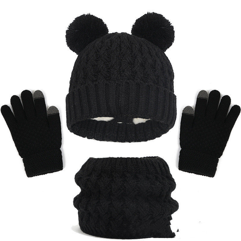 Kids' hat scarf gloves set, view 9 - MRSLM