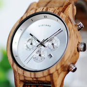business wood case watch, view 3 - MRSLM
