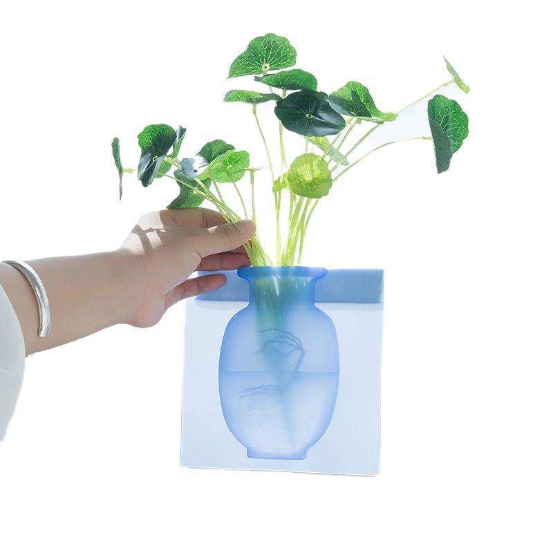 Silicone suction cup wall vase, view 5 - MRSLM