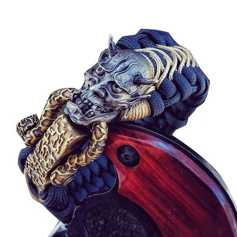 brass paracord bracelet hardware, view 2 - MRSLM