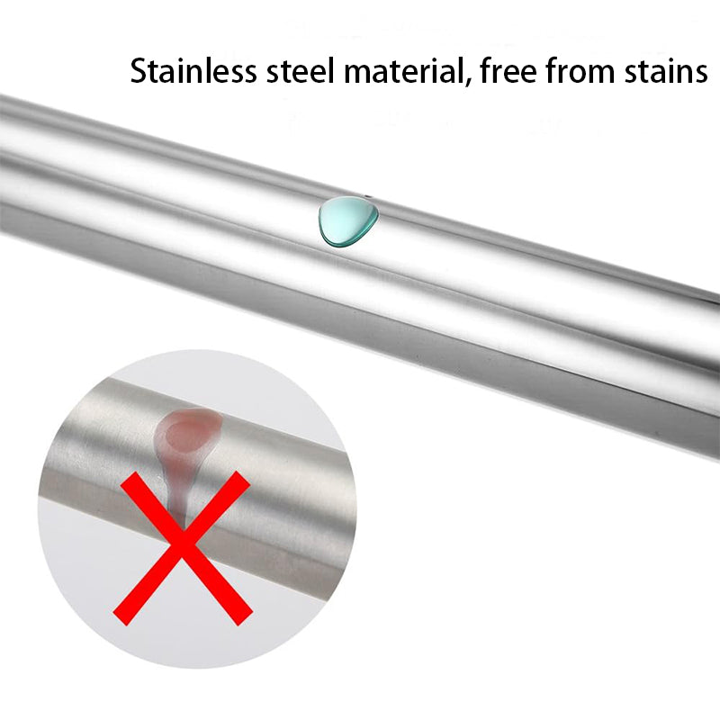adjustable stainless steel tension shower curtain rod, view 9 - MRSLM