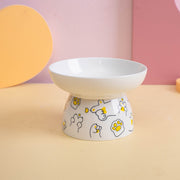 cartoon ceramic cat bowl, view 2 - MRSLM