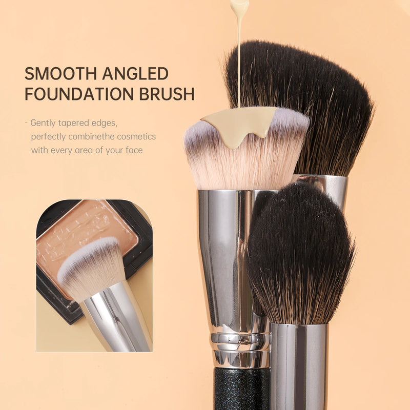 liquid foundation makeup brush set, view 3 - MRSLM