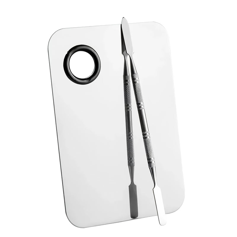 stainless steel mixing palette with spatula, view 13 - MRSLM