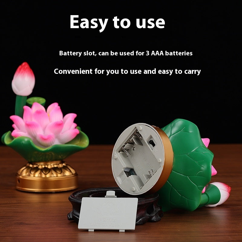 colorful lotus lamp pair, view 3 - MRSLM