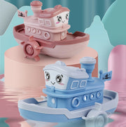 wind up cartoon ship bath toy, view 4 - MRSLM