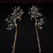 tassel flower wedding headdress, view 5 - MRSLM
