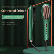 electric hair straightener and curler brush, view 2 - MRSLM