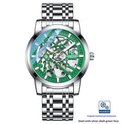 men's hollow automatic mechanical watch, view 4 - MRSLM