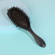 boar bristle curl defining detangling hair brush, view 4 - MRSLM