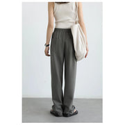 women's elastic waist cotton straight sweatpants, view 5 - MRSLM