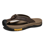 men's casual leather flip flops, view 7 - MRSLM
