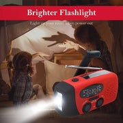 solar hand crank LED lantern, view 6 - MRSLM