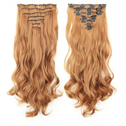 long wavy ombre clip-in hair extensions, view 2 - MRSLM