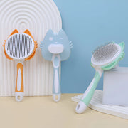 self-cleaning pet grooming brush, view 8 - MRSLM