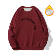 loose thick round neck sweatshirt, view 6 - MRSLM