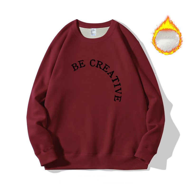 loose thick round neck sweatshirt, view 6 - MRSLM