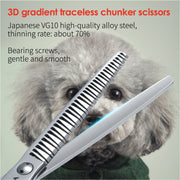 7-inch 3d gradient traceless teeth chunker shears, view 4 - MRSLM