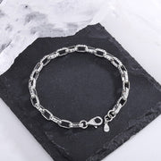 s925 silver great wall punk bracelet, view 2 - MRSLM