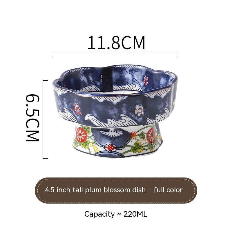 Japanese tall porcelain bowl, view 3 - MRSLM