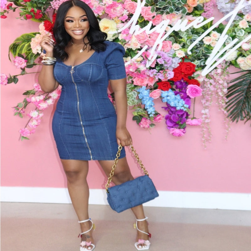 washed denim dress - MRSLM