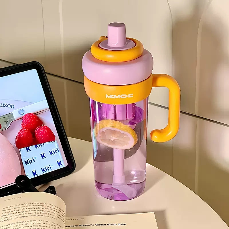multi-use sports water bottle with straw and tea infuser, view 5 - MRSLM