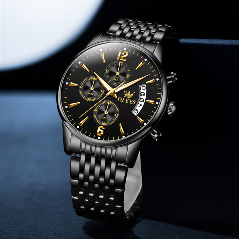 men's steel band quartz watch - MRSLM