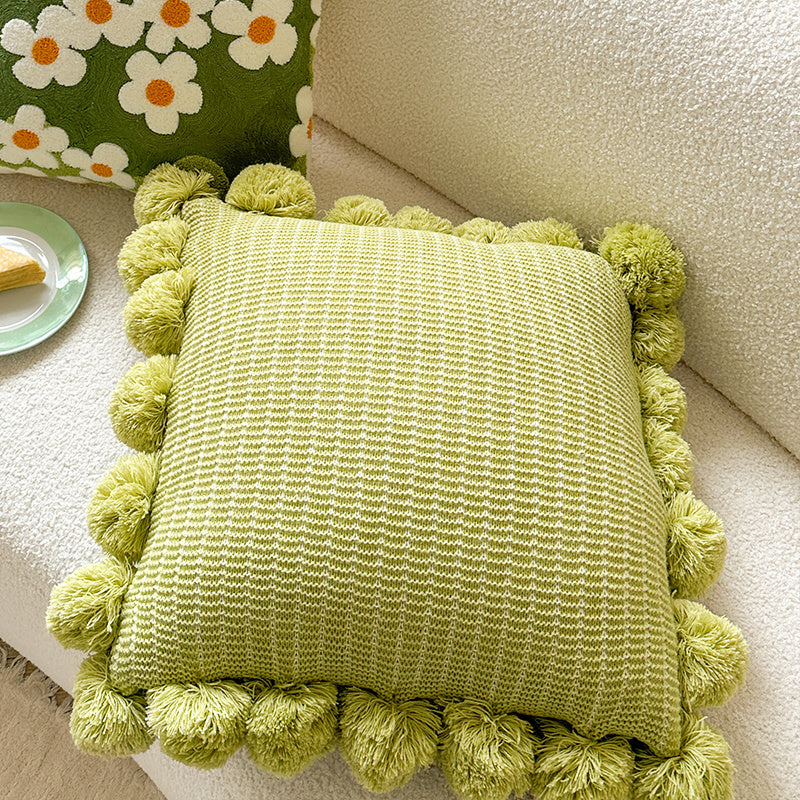 Nordic green sofa pillow cover, view 8 - MRSLM