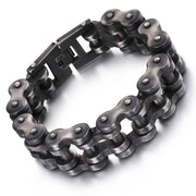 men's titanium steel bicycle chain bracelet, view 6 - MRSLM