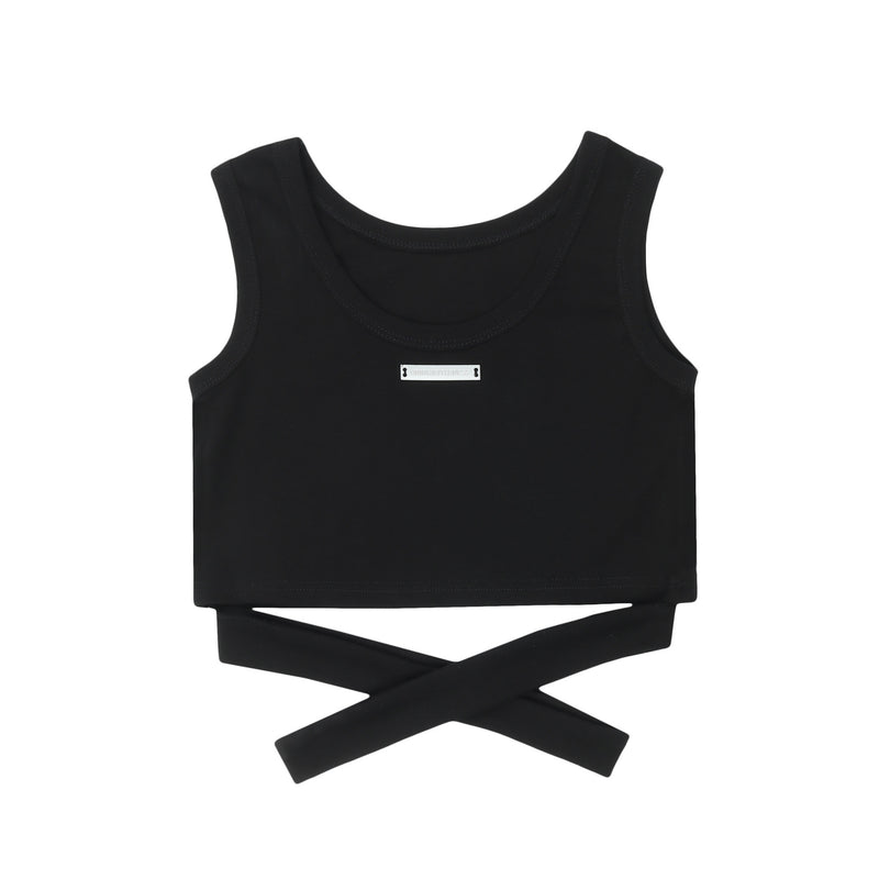 women's cotton short strap vest, view 7 - MRSLM