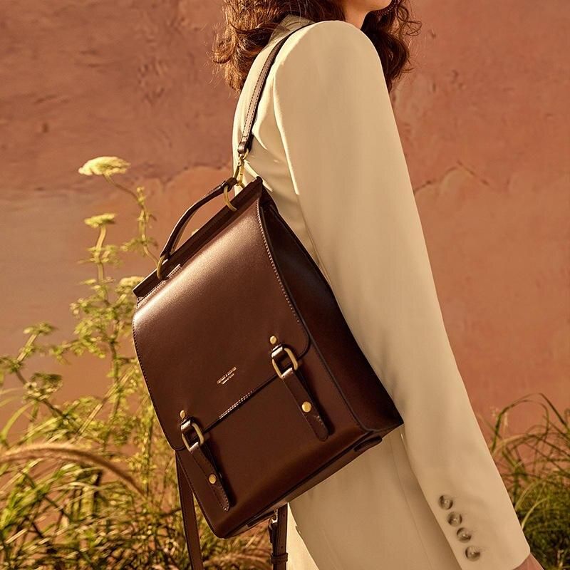 vintage leather backpack for women, view 8 - MRSLM