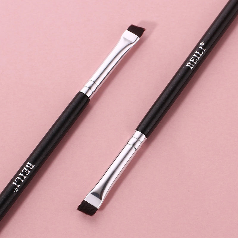 black eyebrow and eyeliner brush, view 3 - MRSLM
