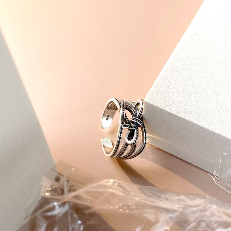 vintage s925 silver bends and hitches ring - MRSLM