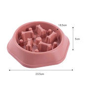 slow feeder dog bowl, view 2 - MRSLM