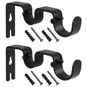double curtain rod bracket holders, view 6 - MRSLM