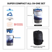 Portable camping stove system, view 7 - MRSLM