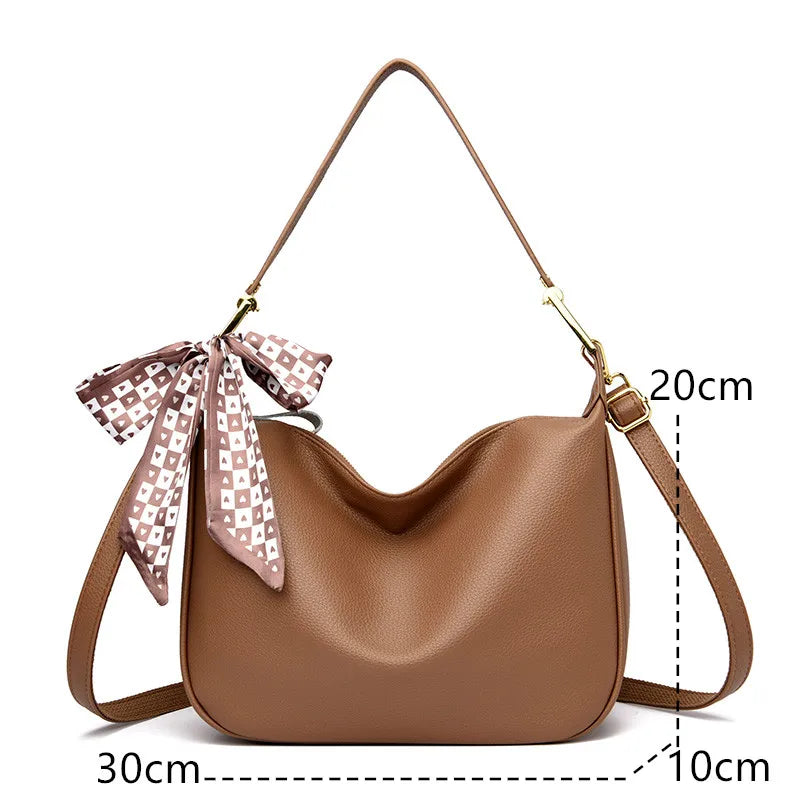 Women's soft PU leather crossbody bag, view 12 - MRSLM