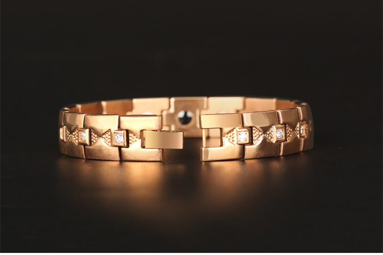 men's titanium steel magnetic clasp bracelet, view 6 - MRSLM