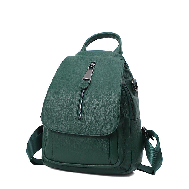 women's genuine leather multi-layer backpack, view 15 - MRSLM