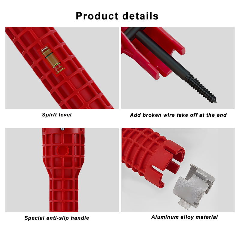 8-in-1 multifunctional plumbing wrench set, view 9 - MRSLM