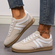 Lace-up round-toe flats, view 7 - MRSLM