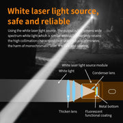 Long range tactical LED flashlight with power bank, view 6 - MRSLM