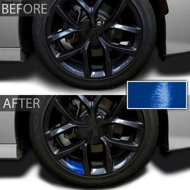 Reflective car wheel rim stickers, view 4 - MRSLM