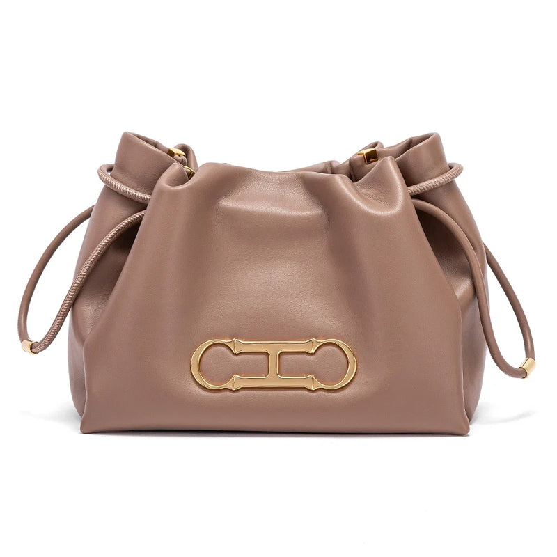 women's drawstring shoulder bag, view 4 - MRSLM