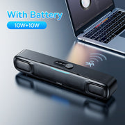 portable bluetooth soundbar speaker, view 3 - MRSLM