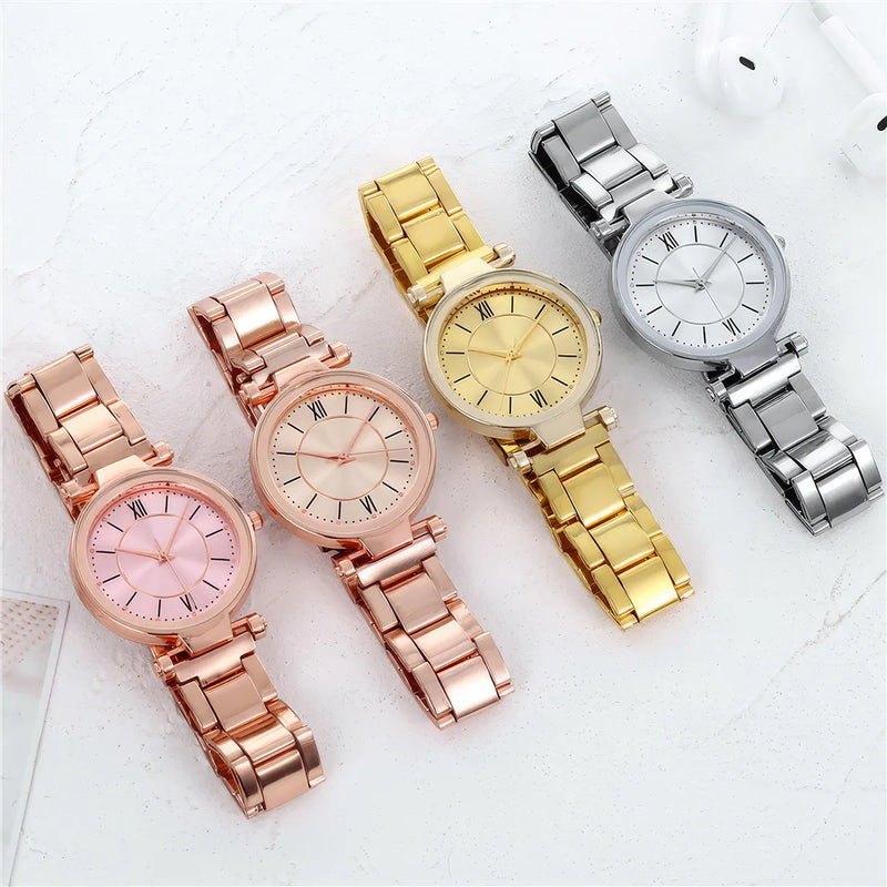 rose gold women's quartz watch, view 12 - MRSLM
