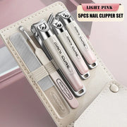 5-piece stainless steel nail clippers set, view 2 - MRSLM