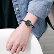 retro small gold bangle bracelet watch, view 4 - MRSLM